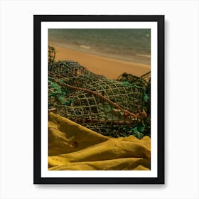 Fishermans Lines In Portugal Art Print