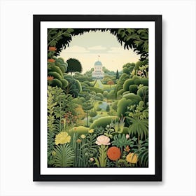 San Diego Botanic Garden Usa Henri Rousseau Style 6 Art Print