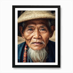 Old Man In Hat Art Print