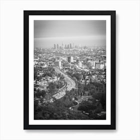 Los Angeles City Skyline Art Print