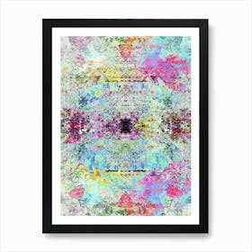 Multicoloured Layers Art Print