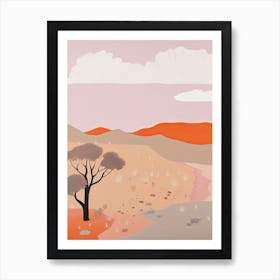 Simpson Desert   Australia, Contemporary Abstract Illustration 2 Art Print