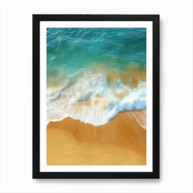 Aerial View Of A Beach 151 Art Print