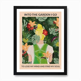 Into The Garden (Blonde) Art Print