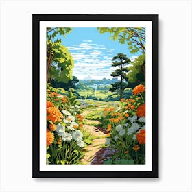 Montreal Botanical Garden Canada Illustration 4  Art Print