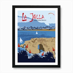 La Jolla Beach Art Print