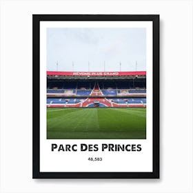 Parc Des Princes, Football, Stadium, Soccer, Art, Wall Print 1 Art Print