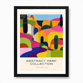 Abstract Park Collection Poster Ibirapuera Park Lisbon Portugal 2 Art Print