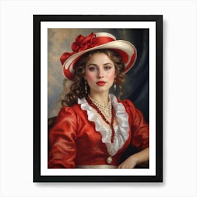 Victorian Lady 1 Art Print