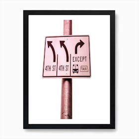 Street Sign Art Print