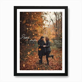 Autumn Greeting Crafted In Hand Drawn Style Rustic Typography Dancing Across The Visual Space Musi 2 1 Art Print