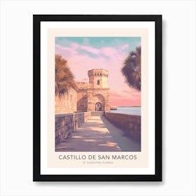 Castillo De San Marcos St Augustine 2 Travel Poster Art Print