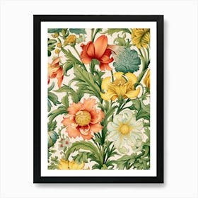 Floral Pattern 101 Art Print