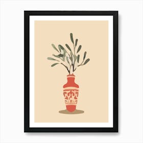 Olive Tree In A Vase 1 Art Print