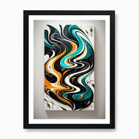 Abstract Swirl Painting Art Print