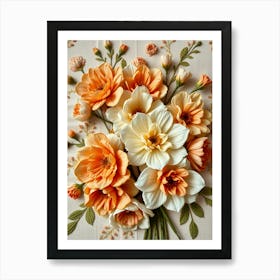 Dahlias 3 Art Print