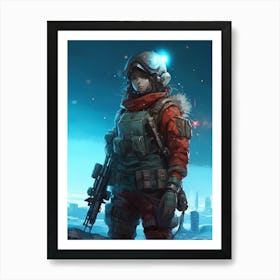 Soldier Girl 2 Art Print