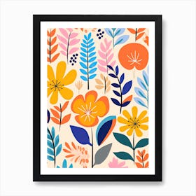 Flower market 32, Moder floral art Art Print