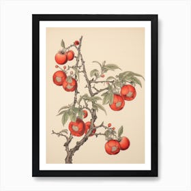 Ume Japanese Plum 1 Vintage Japanese Botanical Art Print