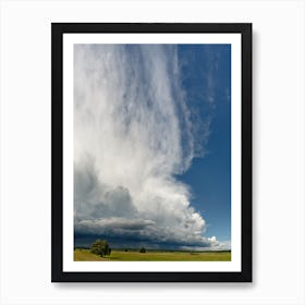 Thunderstorm front in the Oderbruch Art Print