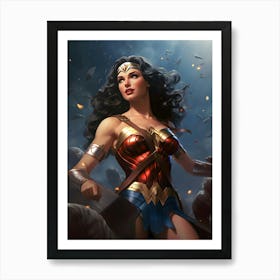 Wonder Woman Painting Art Print