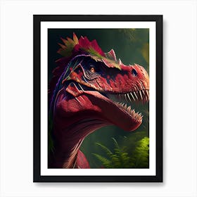 Kentrosaurus Illustration Dinosaur Art Print