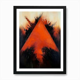 'Red Triangle' Art Print