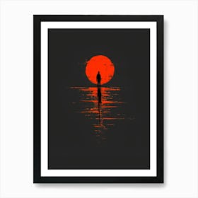 Sunset On The Water Art Print