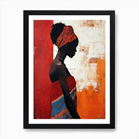 Tribal Rhythms|The African Woman Series Art Print