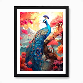 Peacock 6 Art Print