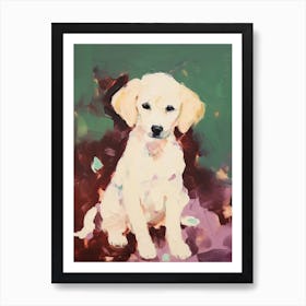 A Poodle Dog Painting, Impressionist 4 Art Print