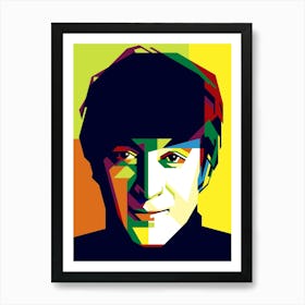 John Lennon Wpap Pop art 1 Art Print