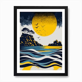 Moon In The Sky Art Print