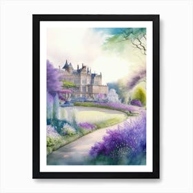 Alnwick Garden, United Kingdom 1, Pastel Watercolour Art Print