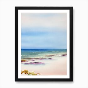 Bribie Island Beach 2, Australia Watercolour Art Print