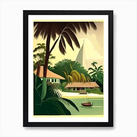 Caye Caulker Belize Rousseau Inspired Tropical Destination Art Print