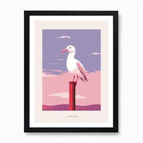 Minimalist Albatross 2 Bird Poster Art Print