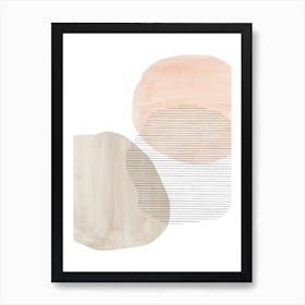 Abstract pastel waterolor 1 Art Print