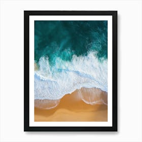 Aerial View Of A Beach 127 Art Print