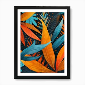 Tropical Leaves 144 Art Print