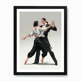 Tango Dancers 3 Art Print