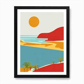 Palm Beach Australia Midcentury Art Print