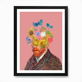 Van Gogh'S Head Art Print