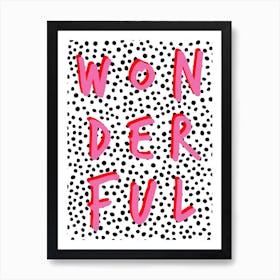 Wonderful Polkadot Art Print