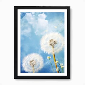 Dandelion In The Wind 1 Art Print