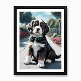 Bernese Mountain Dog Art Print