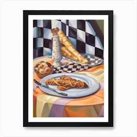 Cannoli Still Life Painting Art Print