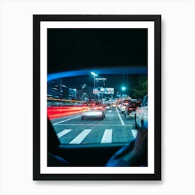 Vehicle View Transportation Drive Car Auto Mirror Vision Driver Street Landscape Traffic (14) Poster