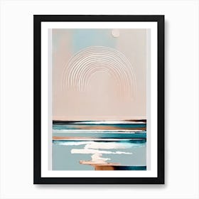 - Abstract Minimal Boho Beach 3 Art Print