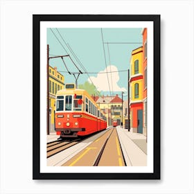 Belgium Travel Illustration Art Print